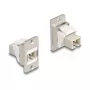 Modulo Keystone panel-mount DeLOCK fibra ottica SC simplex presa-presa conico beige