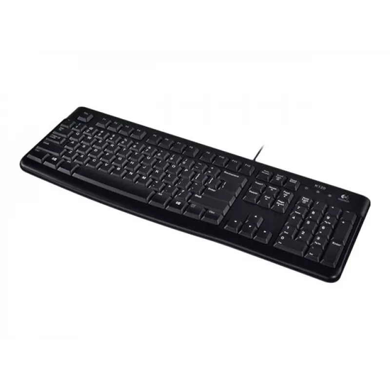 K120 Tastiera con filo, con filo, USB, QWERTZ, nero