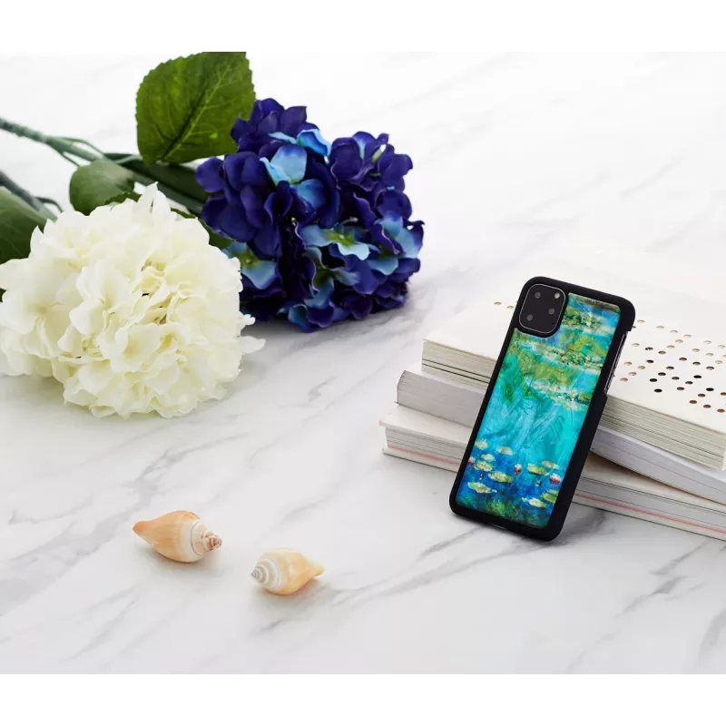 Custodia per smartphone iKins per iPhone 11 Pro Max – design ninfee, nero