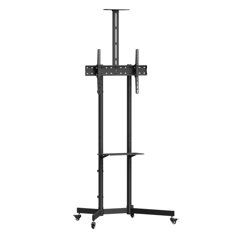 Supporto / carrello TV Maclean, ripiano per camera, su ruote, 37-70, carico max 45 kg / ripiano 5 kg, VESA max 600x400, MC-113 B