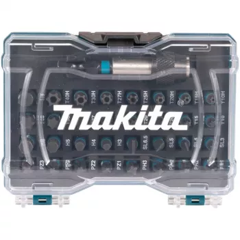 Set di punte Impact nero E-12441, 33 pezzi (blu, 1/4, per avvitatore a impulsi)