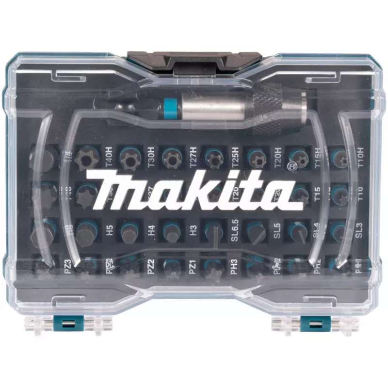 Set di punte Impact nero E-12441, 33 pezzi (blu, 1/4, per avvitatore a impulsi)