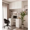Set scrivania KUBA + elemento di estensione, bianco