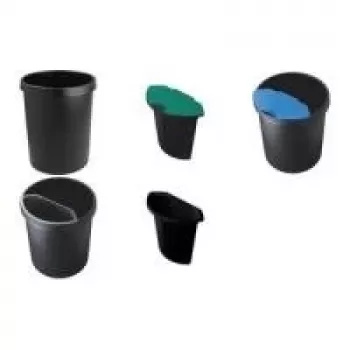 Helit H6106234 cestino rotondo in plastica blu (H6106234)