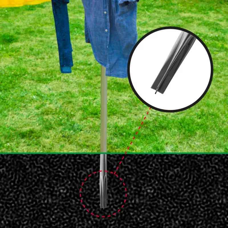 Stendibiancheria da giardino a quattro bracci PROMIS SU200 CAPRI