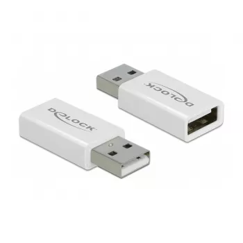 Adattatore USB 2.0 DeLOCK 66530 Type-A maschio su femmina data blocker