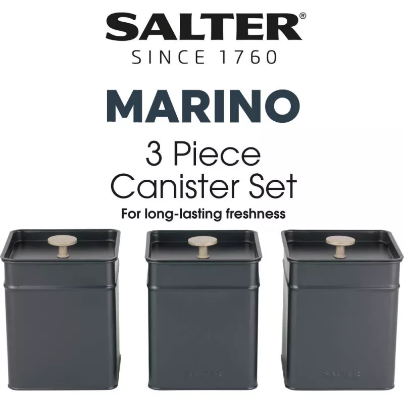 Set contenitori in plastica ermetici Salter BW124591EU7, 3 pezzi, contenitori per alimenti