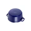 Cocotte in ghisa rotonda Staub 24 cm blu scuro