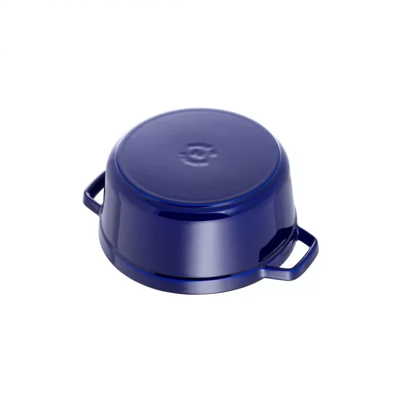 Cocotte in ghisa rotonda Staub 24 cm blu scuro