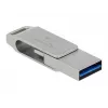 Chiavetta USB DeLOCK 64 GB USB-C Type-A girevole case in metallo
