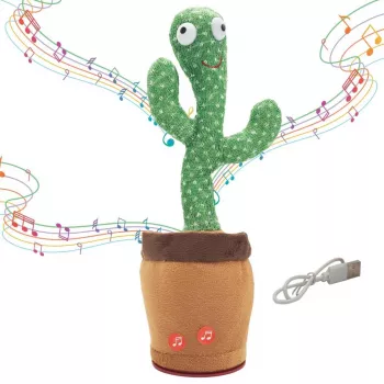 Giocattolo cactus danzante Extralink Toys, giocattolo cantante per bambini LED USB