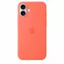 iPhone 16 Plus custodia in silicone compatibile MagSafe - mandarino