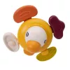 Anatra interattiva sensoriale in peluche Ascato 122946 — texture morbida, design colorato