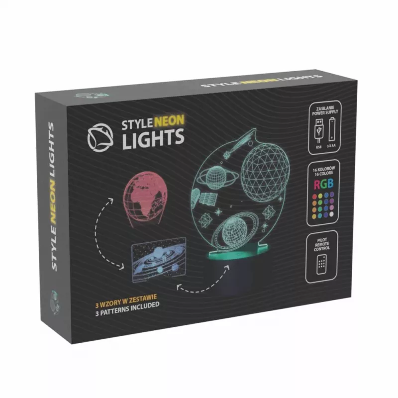 Manta SNL118RGB RGB 3D lampada LED decorativa