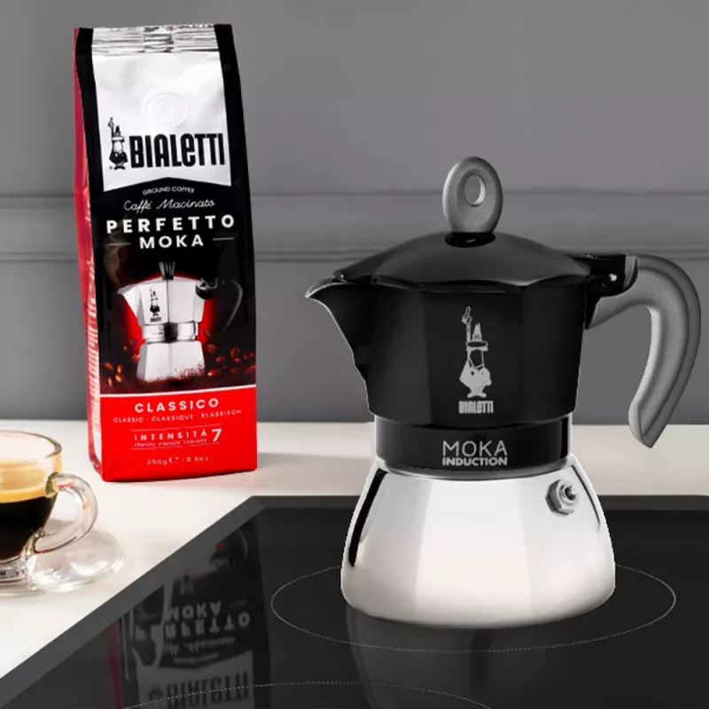 Bialetti Moka Induction Caffettiera moka 6 tazze