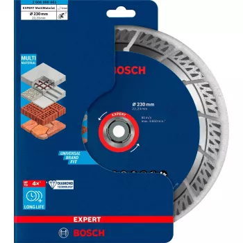 Bosch Expert MultiMaterial disco da taglio diamantato, 230 mm, 2608900663