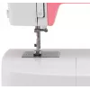 Singer Simple 3210 macchina da cucire automatica, elettromeccanica, 10 punti, asola in 4 passaggi, braccio libero, 85 W, bianca/rosa