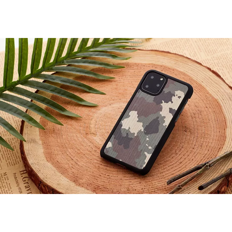 Custodia per smartphone Man and Wood per iPhone 11 Pro Max — mimetica nero