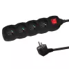 Prolunga elettrica ESPERANZA ELK212K — cavo 1,5 m, 4 prese tipo E, interno, nero