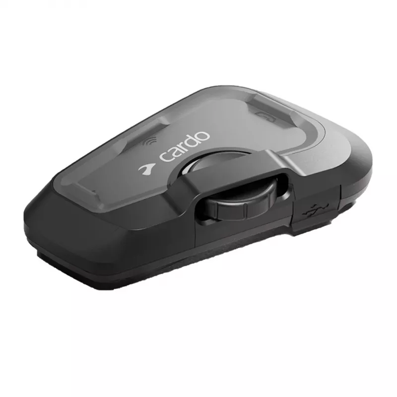 Intercom per moto Cardo FRC4X003 — 4 canali, portata 1200 m, tempo di conversazione 13 h, nero