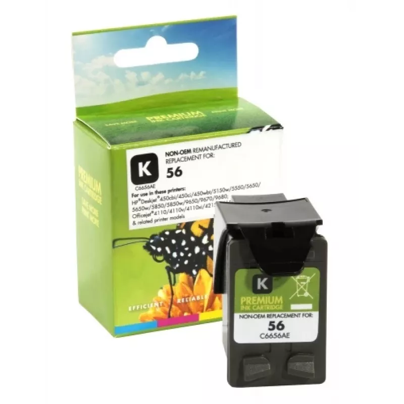 Compatibile Static-Control Hewlett-Packard 56 (C6656A) nero, 450 pagine