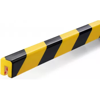 Durable 1127130, poliuretano (PU), nero, giallo, piatto, 1000 mm, 25 mm, 1,71 kg