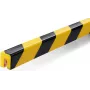 Durable 1127130, poliuretano (PU), nero, giallo, piatto, 1000 mm, 25 mm, 1,71 kg