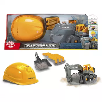 Set escavatore giocattolo Dickie Volvo Tough Excavator 203729016 – set giocattolo veicolo da cantiere in die-cast