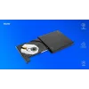 Masterizzatore DVD±RW esterno slim SAVIO AK-43, USB 2.0, nero, supporta lettura/scrittura CD/DVD (24x CD, 8x DVD)