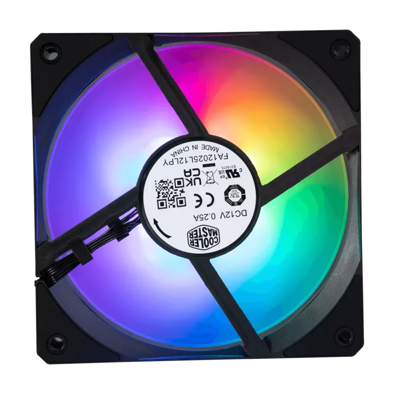 Ventola Cooler Master Mobius 120P ARGB 2400 giri/min nero