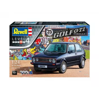 Modello auto Revell 35 anni VW Golf 1 GTI Pirelli