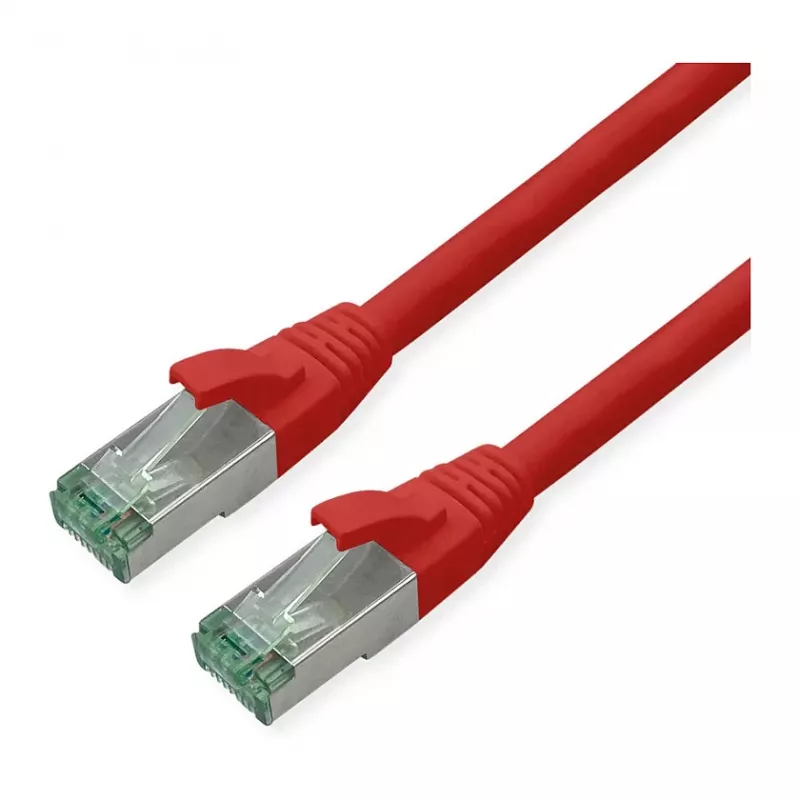 Cavo patch ROLINE RM Cat.6A S/FTP (PiMF), rosso, 0,5 m