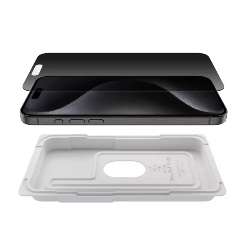 Belkin ScreenForce InvisiGlass pellicola privacy per Apple iPhone 16 Pro Max, OVA170hq