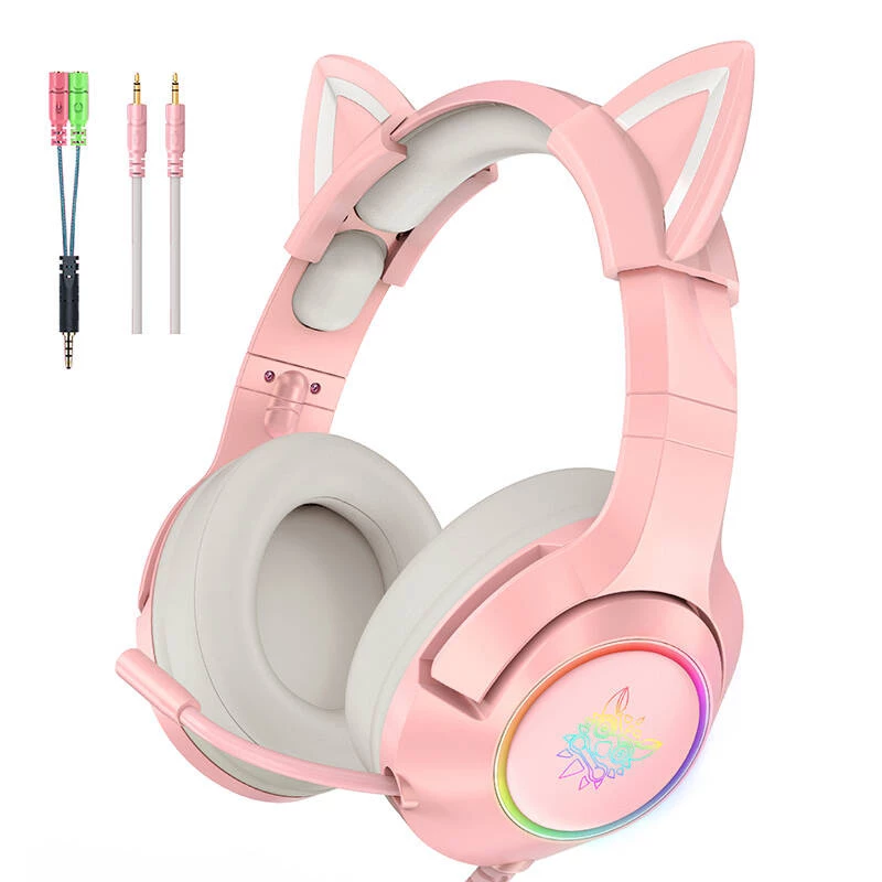 Cuffie Onikuma K9 rosa RGB gaming