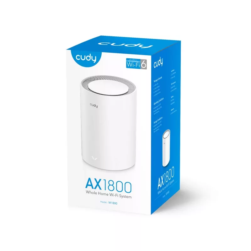 Sistema Mesh Cudy M1800 Dualband Wi-Fi 6 interno bianco