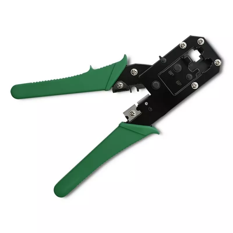 Pinza crimpatrice e taglia cavi QOLTEC 54381 — pinza crimpatrice per connettori di rete modulari e taglia cavi