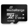 MediaRange MR945 - scheda di memoria flash (microSDXC con adattatore SD) - 128 GB - UHS-I / Class10 - microSDXC - nero (MR945)