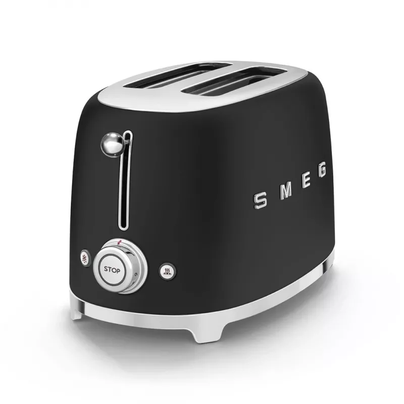 Tostapane Smeg 50's Style TSF01BLMEU 2 fette Nero Acciaio inox