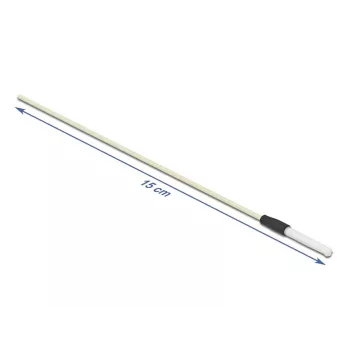 Delock 86781 Bastoncini per la pulizia della fibra ottica, 15 cm, bianco, 5 pz.