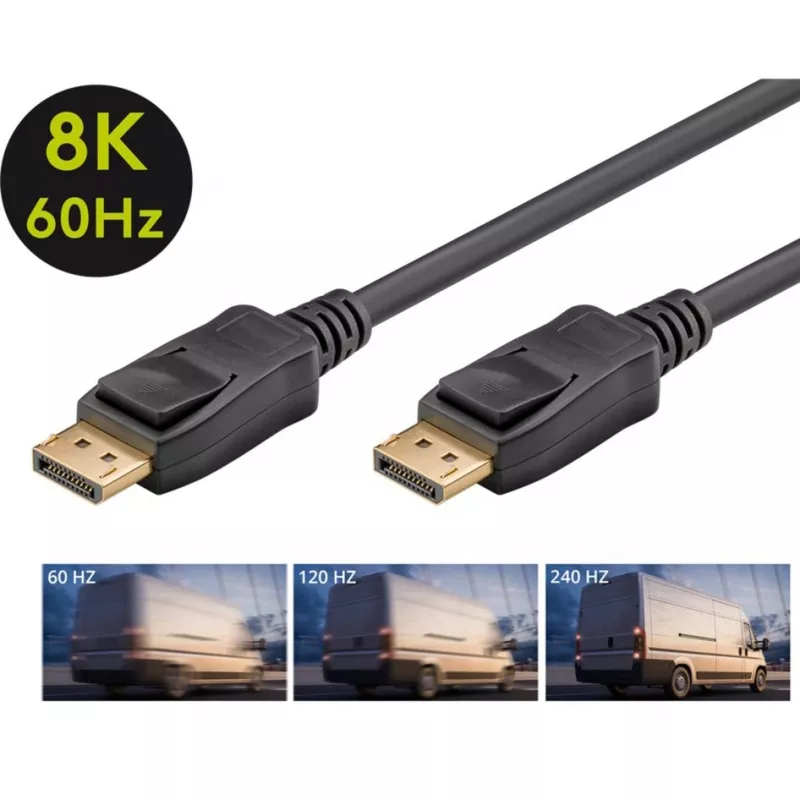 Cavo DisplayPort Goobay 74779 3 m nero G-Sync FreeSync