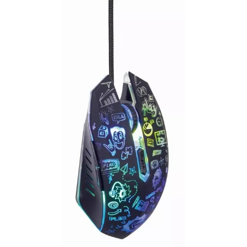 Mouse USB ottico nero/MUS-6B-GRAFIX-01 Gembird