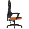 Sedia gaming CANYON Wave MCH02 — schienale in mesh, design ergonomico, nero/arancione