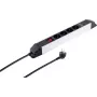 Ciabatta ShiverPeaks S/CONN 4 prese con porte USB, ciabatta compatta con 4 prese e funzione di ricarica USB integrata