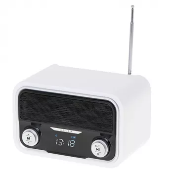 Radio portatile Adler AD 1185 – FM, Bluetooth 4.0, MP3, scheda SD, AUX, batteria ricaricabile 1800 mAh, display LCD, ricarica Micro-USB