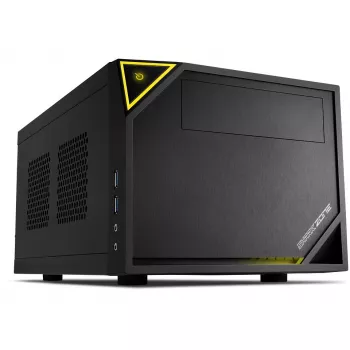 Case PC Sharkoon SHARK ZONE C10 Mini-ITX nero, giallo