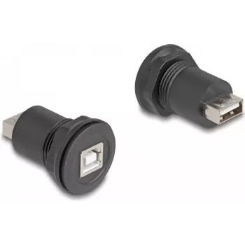 DeLOCK USB 2.0 Type-B su Type-A connettore da incasso nero 66744