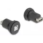 DeLOCK USB 2.0 Type-B su Type-A connettore da incasso nero 66744