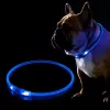 Collare LED KABB blu per cani e gatti – ricaricabile, collare di sicurezza regolabile con illuminazione