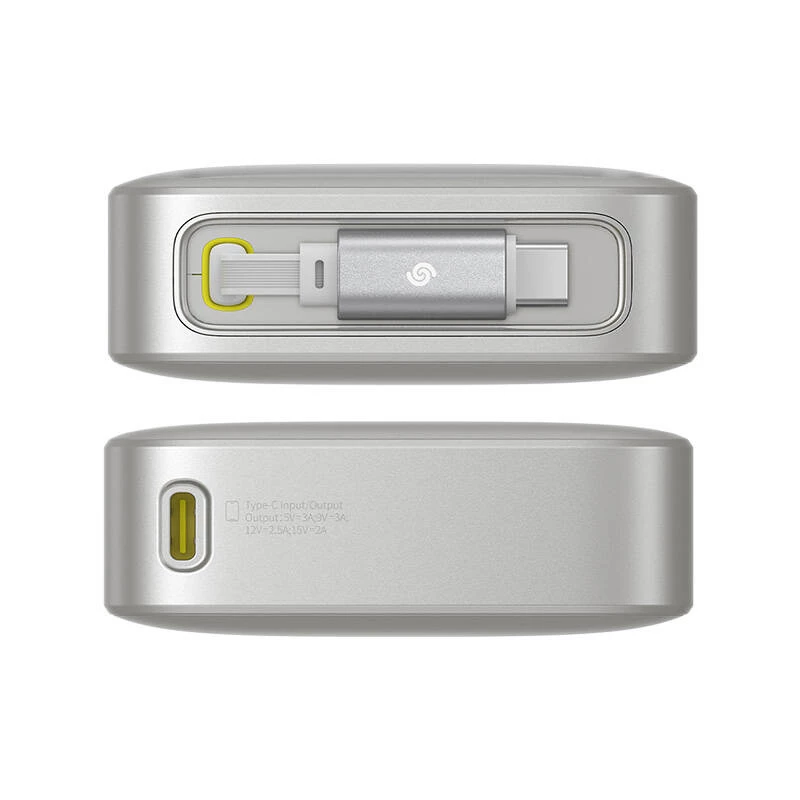 Powerbank Baseus OS Free2Pull 10000mAh 30W +cavo (grigio)