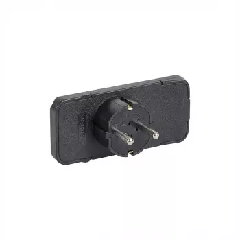 Spina elettrica Bachmann 911.170 nero 2P+E